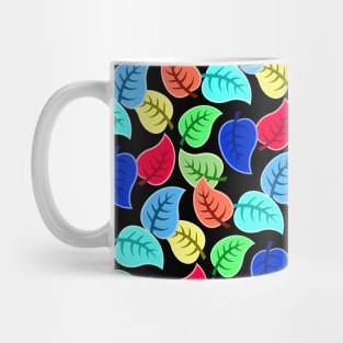 Colorful Leaf Pattern Mug